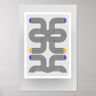 Taille A4 Bauhaus Poster d'art 10.3