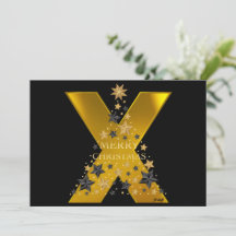Taille : Carte Joyeuse Noël "X" de 5 po x 7 po