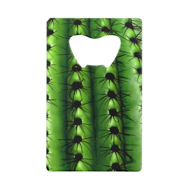 Taille de la carte de crédit Cactus Bottle Opener (Devant)