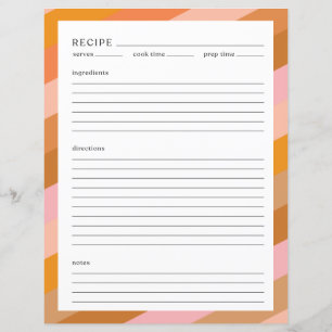 Taille de la lettre de la page de recette minimali
