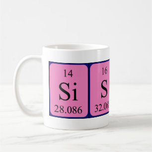 Taille de la tasse de nom de table périodique