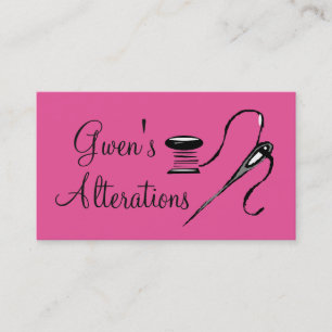 Tailor, Alterations, Tailoring, Seamstress, Tailor Business Card