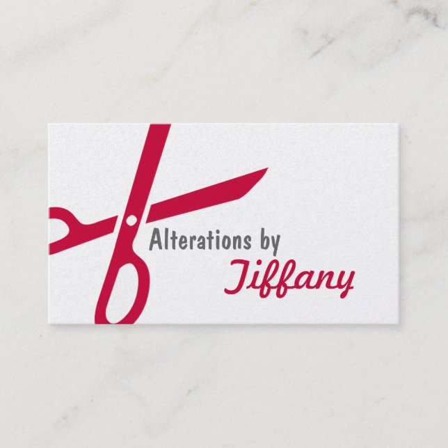 Tailor Alterations Tailoring Seamstress Tailor Business Card (Front)