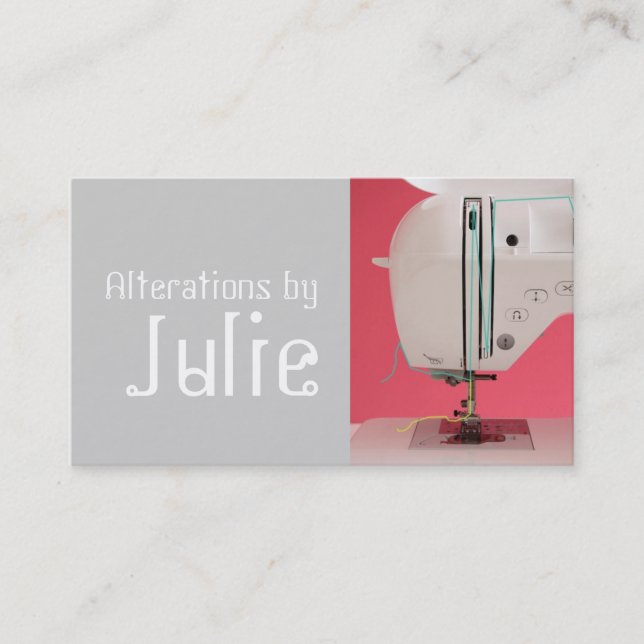 Tailor Alterations Tailoring Seamstress Tailor Business Card (Front)