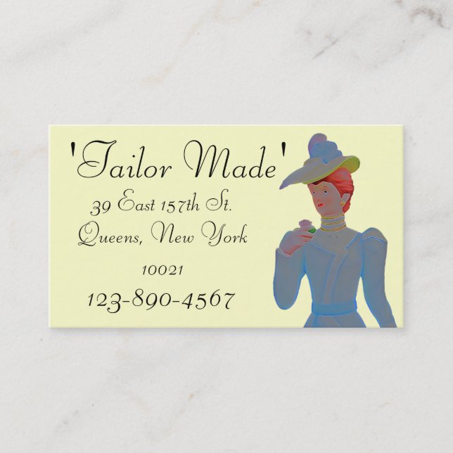 Tailor Business Card Sample1 (Front)