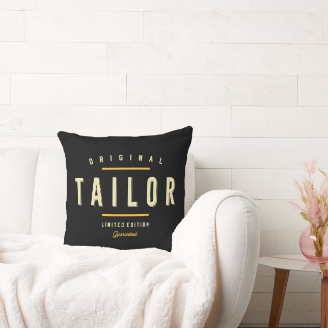 Tailor Funny Job Title Profession  Throw Pillow (Couch)