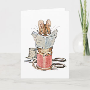 Tailor Mouse on Spool of Thread Card