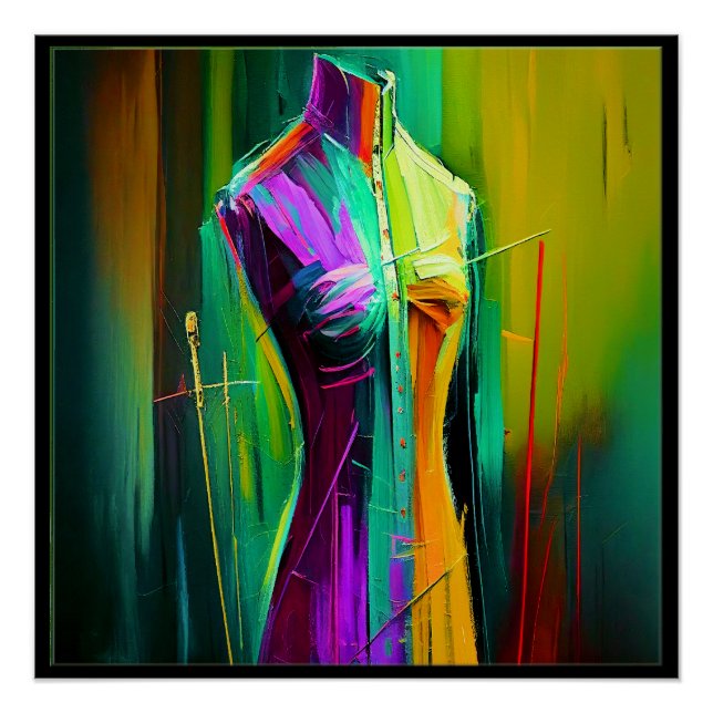 Tailor, Seamstress Poster Matching Business Card (Front)