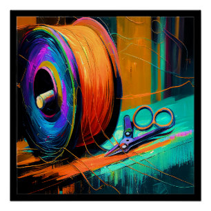 Tailor, Seamstress Poster Matching Business Card 