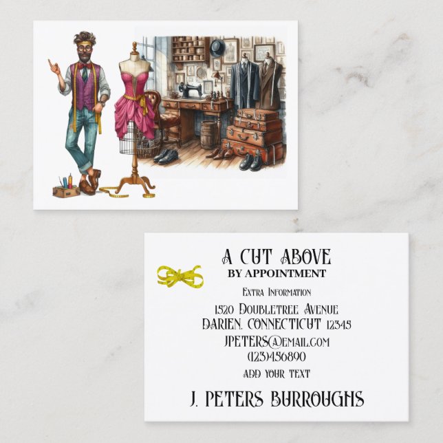 Tailor Sewing Business Card (Front/Back)