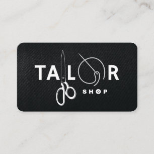 Tailor Shop   Garment Tools Business Card