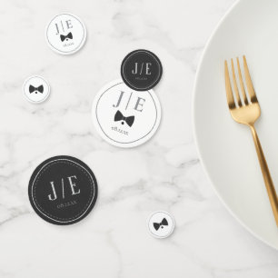 Tailored Black Bow Tie Wedding ID1090 Confetti