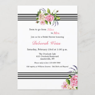 Tailored Bridal Shower Invitation