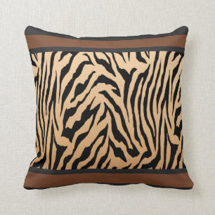 Tailored Tiger Stripe Throw Pillow