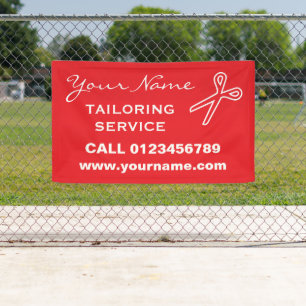 Tailoring service custom advertising banner sign