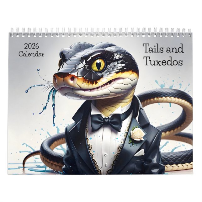 Tails et Tuxedos 2026 Calendrier Classy Créatures (Protection)