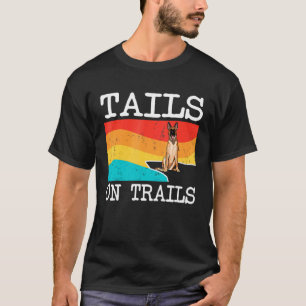 Tails On Trails Belgian Malinoi Dog Hiking T-Shirt