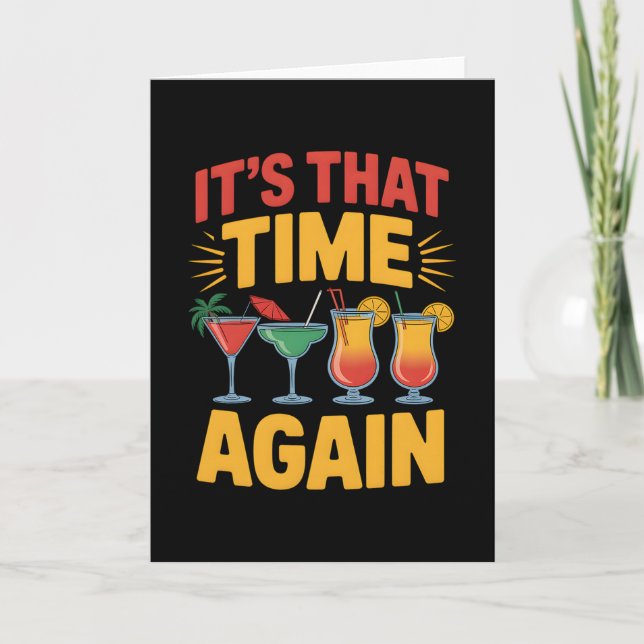Tails Tropical Summer Island Vacation Caribbean Ho Card (Front)