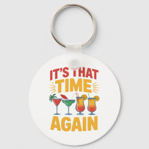 Tails Tropical Summer Island Vacation Caribbean Ho Keychain