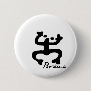 Taino Coqui 2 Inch Round Button