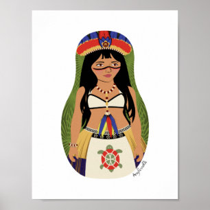 Taíno de Boriken, Affiche de Matriochka Portoricai