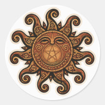 Taíno-Inspired Sol de Jayuya & Wiccan Pentagram