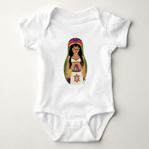 Taíno of Boriken, Puerto Rican Matryoshka Baby Bodysuit