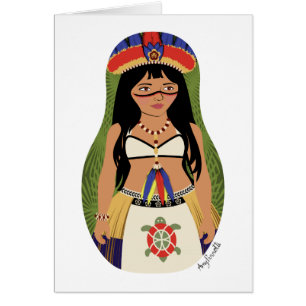 Taíno of Boriken, Puerto Rican Matryoshka Card