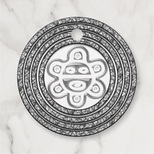Taino Spiral Sun Favour Tags