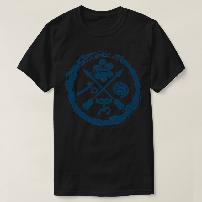 Taino Warrior Coqui Sun Puerto Rico Taina Boricua  T-Shirt (Design Front)