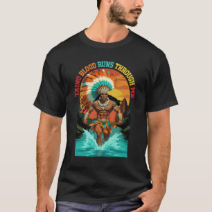 Taino Warrior Heritage Caribbean Culture Puerto Ri T-Shirt