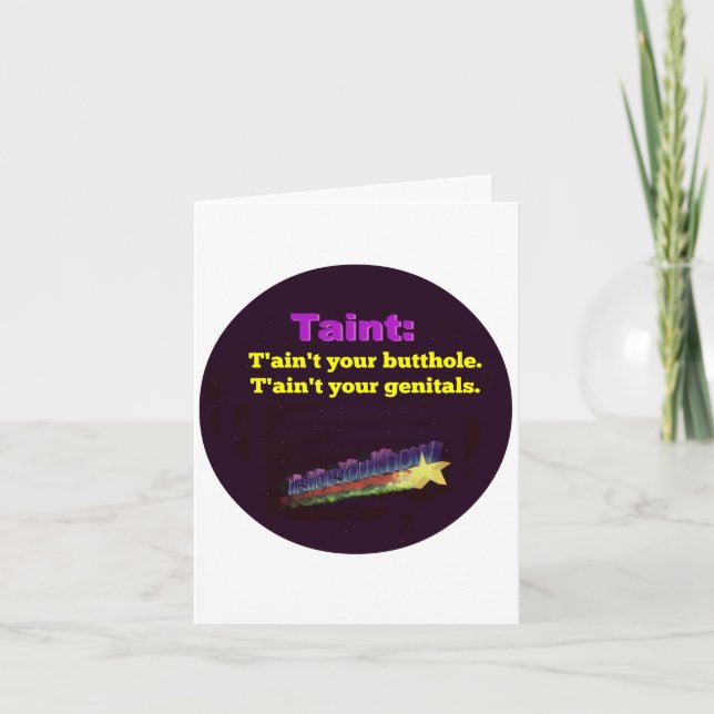 T'aint. Card (Front)