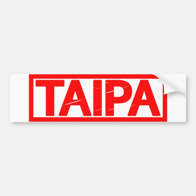 Taipa Stamp Bumper Sticker (Front)