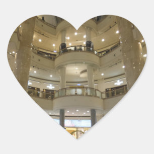 Taipei 101 Inside View Heart Sticker