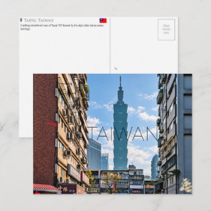 Taipei 101, Taipei, Taiwan Travel Postcard