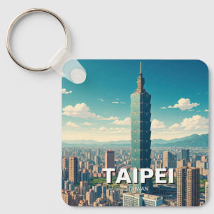 Taipei 101 Taiwan Keychain