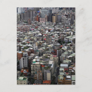 Taipei city Taiwan from the air Postcard
