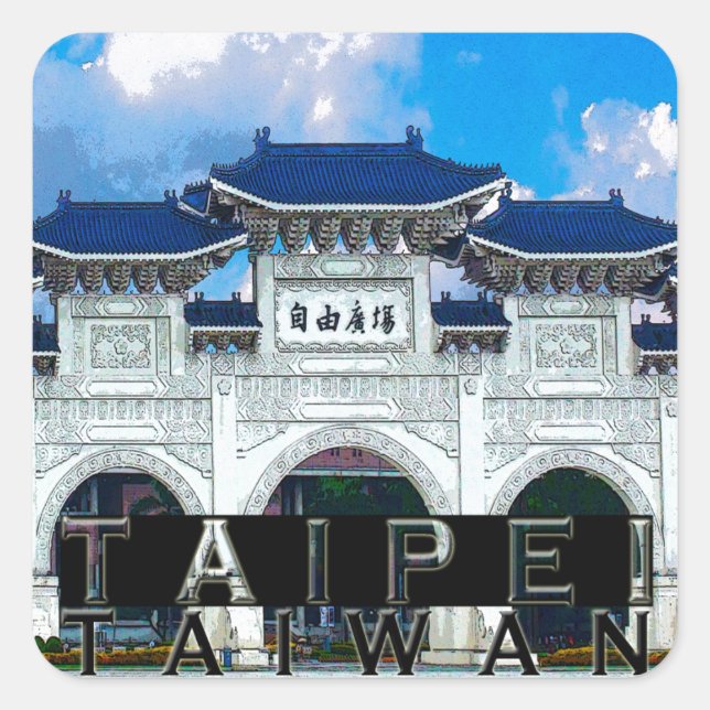 Taipei Square Sticker (Front)