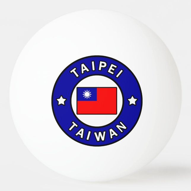 Taipei Taiwan Ping Pong Ball (Front)
