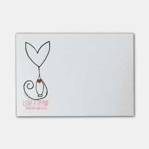 Tai's Sphynx Angel I Love a Sphynx Post-It Notes