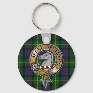Tait Tartan & Badge Keychain