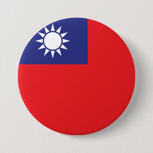 Taiwan 3 Inch Round Button (Front)