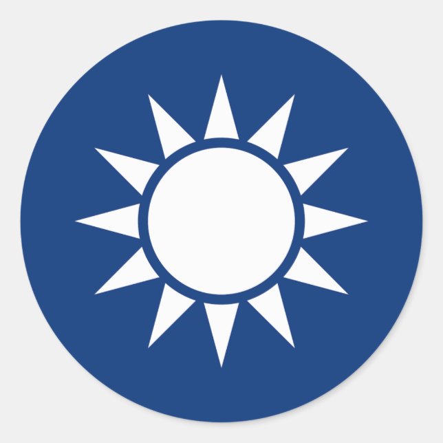 Taiwan Coat of Arms Classic Round Sticker (Front)
