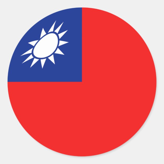 Taiwan Fisheye Flag Sticker (Front)