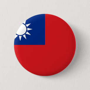 Taiwan Flag 2 Inch Round Button