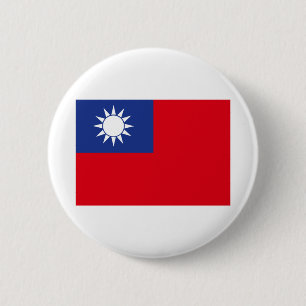 Taiwan Flag 2 Inch Round Button