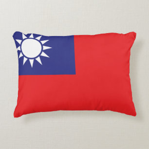 Taiwan Flag Accent Pillow