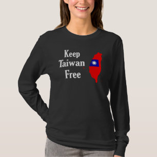 Taiwan Flag American Keep Free Taiwan T-Shirt