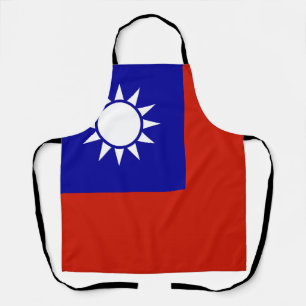 Taiwan flag apron