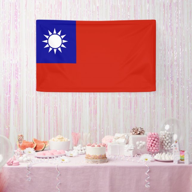 Taiwan flag banner (Party)